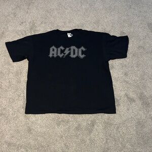 AC-DC Anvil Black Graphic Tee